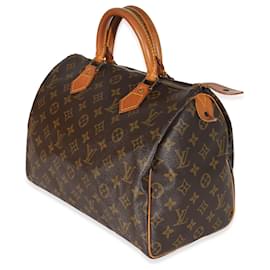 Louis Vuitton-Louis Vuitton Monogram Canvas Speedy 30-Brown