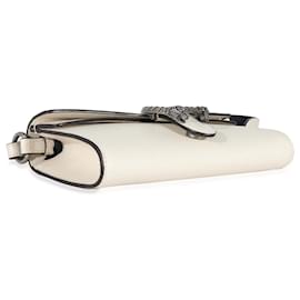 Gucci-Gucci Mystic White Dollar Kalbsleder Web Small Dionysus Umhängetasche-Weiß