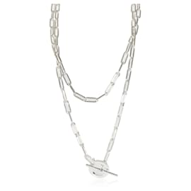 Hermès-Hermès Sterling Silver Chaine D'ancre Toggle Link Necklace-Other