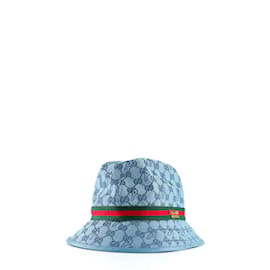 Gucci-GUCCI  Hats T.International S Cotton-Blue