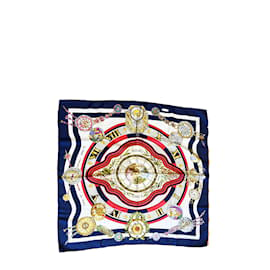 Hermès-HERMES  Silk handkerchief T.  silk-Navy blue
