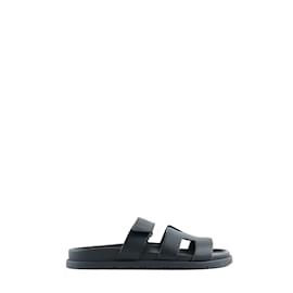 Hermès-HERMES  Sandals T.eu 38.5 leather-Black