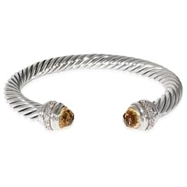 David Yurman-David Yurman Cable Bracelet With Citrine in Sterling Silver 0.41 ctw-Other