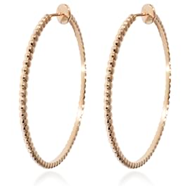 Van Cleef & Arpels-Van Cleef & Arpels Large Perlee Hoop Earrings in 18k Rose Gold-Other