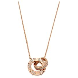 Cartier-Cartier Love Diamanthalskette in 18k Rosegold 0.30 ctw-Andere