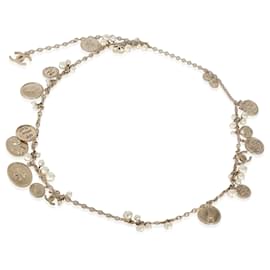 Chanel-CHANEL B 2014 P Collana lunga con medaglione in metallo comune-Altro