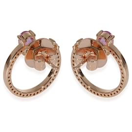 Autre Marque-HUEB Spectrum Pink Sapphire & Diamond Earrings in 18k Rose Gold 0.39 ctw-Other
