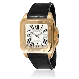 Cartier-Cartier Santos 100 W20071Y1 Men's Watch In 18kt yellow gold-Other