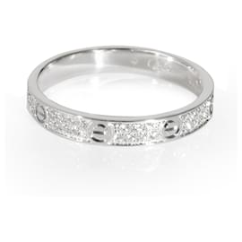 Cartier-Alianza de boda Cartier Love con diamantes en 18K oro blanco 0.19 por cierto-Otro