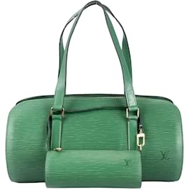 Louis Vuitton-Louis Vuitton Green Epi Leather Papillon Set Shoulder Bag-Green