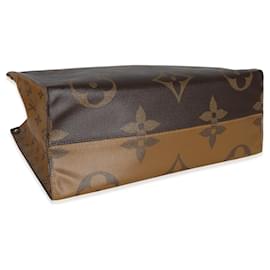 Louis Vuitton-Louis Vuitton Giant Reverse Monogram Canvas Onthego MM-Braun