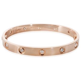 Pulseira Love em ouro rosa e diamantes da Cartier Outro