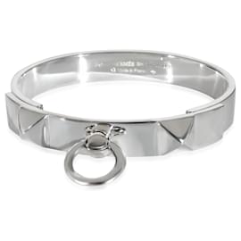 Hermès-Hermès Sterling Silver Collier de Chien Bangle Bracelet S-Other