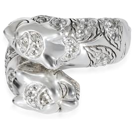 Autre Marque-John Hardy Palu Macan Tiger Bypass Ring in Sterling Silver, .60 Ctw.-Other
