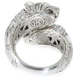 Autre Marque-John Hardy Palu Macan Tiger Bypass Ring in Sterling Silver, .60 Ctw.-Other