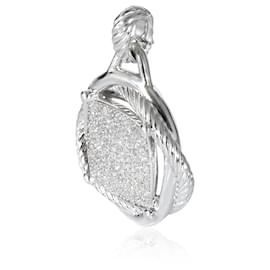 David Yurman-David Yurman Infinity Diamond Pendant in Sterling Silver 1.47 ctw-Other
