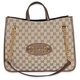 Gucci-Mors moyen en toile GG beige Gucci 1955 cabas-Marron