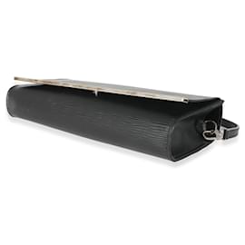 Louis Vuitton-Louis Vuitton Black Epi Sevigne Clutch-Black