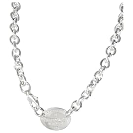 Tiffany & Co-TIFFANY & CO. Return to Tiffany Oval Tag Halskette aus Sterlingsilber-Andere