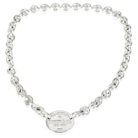 Tiffany & Co-TIFFANY & CO. Return to Tiffany Oval Tag Halskette aus Sterlingsilber-Andere