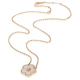 Van Cleef & Arpels-Van Cleef & Arpels Lucky Spring Mother Of Pearl Pendant in 18k Rose Gold-Other