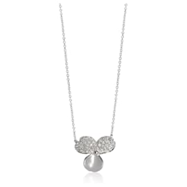 Tiffany & Co-TIFFANY & CO. Paper Flowers Diamond Pendant in Platinum 0.33 ctw-Other