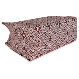 Louis Vuitton-Louis Vuitton Bordeaux Jacquard seit 1854 ONTHEGO GM-Weiß,Bordeaux