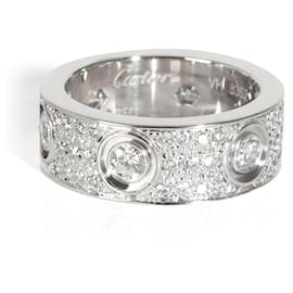 Cartier-Cartier Love Ring, Pavimentado con diamantes (ORO BLANCO)-Otro