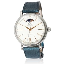 IWC-IWC Portofino Moonphase IW459601 Unisex Watch In  Stainless Steel-Other