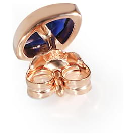 Autre Marque-Marquise Shaped Lab Created Sapphire Single Stud in 14k Rose Gold 0.28 ct-Other