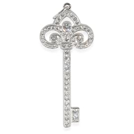 Tiffany & Co-TIFFANY Y COMPAÑIA. Colgante Tiffany Keys en platino 0.33 por cierto-Otro