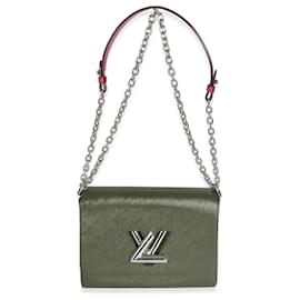 Louis Vuitton-Louis Vuitton Fuchsia Epi Twist MM-Pink,Dark red