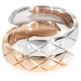 Chanel-Chanel Coco Crush Diamond Ring in 18K 2 Tone Gold 0.1 ctw-Other