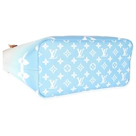 Louis Vuitton-Louis Vuitton Blue Giant Monogram Canvas By The Pool Neverfull MM-White,Blue