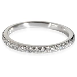 Tiffany & Co-TIFFANY & CO. Soleste Diamond Half Eternity Ehering aus Platin 0.17 ctw-Andere