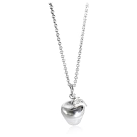 Tiffany & Co-TIFFANY & CO. Apfel-Charm-Anhänger aus Sterlingsilber an einer Kette-Andere