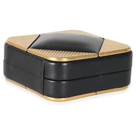 Chanel-Chanel Black Lambskin Gold Metal Square CC Clutch-Other