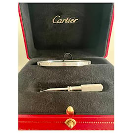 Cartier-Bracciale Cartier Love SM oro bianco 16-Argento