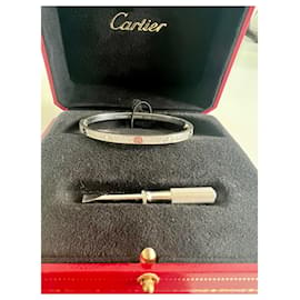 Cartier-Cartier Love Bracelet SM or blanc 16-Argenté