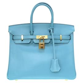 Hermès-Hermès Birkin 25-Blue
