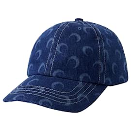 Marine Serre-Casquette Deadstock Régénérée - Marine Serre - Coton - Blue Laser'-Bleu