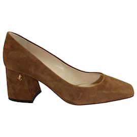 Jimmy Choo-Jimmy Choo Diane 65 Escarpins en Daim Marron-Marron