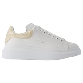 Alexander Mcqueen-Baskets Oversize - Alexander Mcqueen - Cuir - Blanc-Blanc