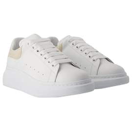 Alexander Mcqueen-Baskets Oversize - Alexander Mcqueen - Cuir - Blanc-Blanc