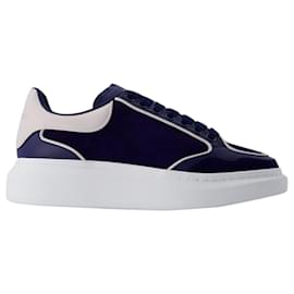 Alexander Mcqueen-Übergroße Sneakers – Alexander McQueen – Leder – Blau/grau-Blau
