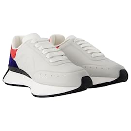 Alexander Mcqueen-Zapatillas Sprint Runner - Alexander McQueen - piel de becerro - Gris-Gris