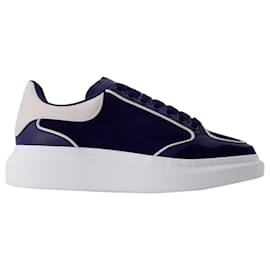 Alexander Mcqueen-Baskets Oversize - Alexander McQueen - Cuir - Bleu/du gris-Bleu