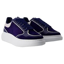 Alexander Mcqueen-Baskets Oversize - Alexander McQueen - Cuir - Bleu/du gris-Bleu