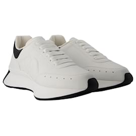 Alexander Mcqueen-Sprint Runner Sneakers - Alexander Mcqueen - Leather - White/Black-White