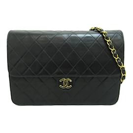 Chanel-Quilted CC Flap Crossbody Bag-Black